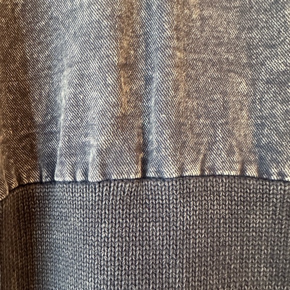 Combination Knit Denim Cardigan - Picture 6 of 6